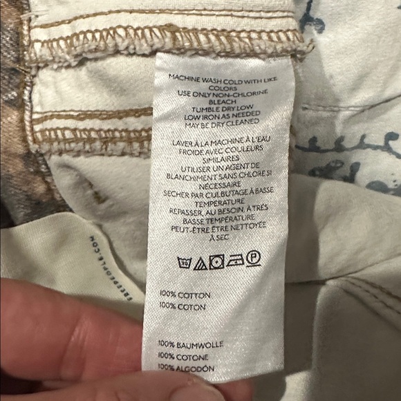 Free People Animal Print Boot Cut Jeans - Picture 12 of 12